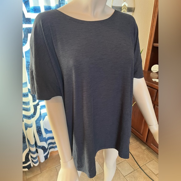 Old Navy Active Heather Grey Butterfly Drop Sleeve Top Size XXL - Picture 4 of 7
